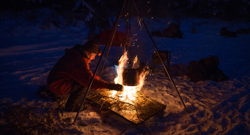 learn to winter camp in the boundary waters
